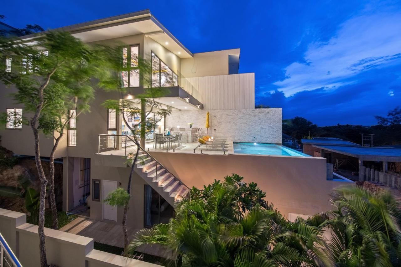 Beachside Villa - B18 - At Bayside Luxury Villas Samrong Bay Beach, 4 Bed 5 Bath, Sea & Sunset Views, Only 200M Walk To The Beach Choeng Mon Buitenkant foto